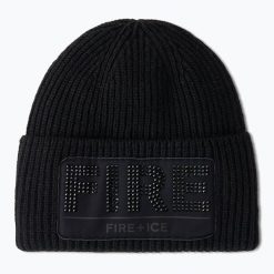 Czapka zimowa damska BOGNER FIRE+ICE Aneli. Czarne czapki zimowe bez wzorów, z kaszmiru, eleganckie. Za 439.99 zł.