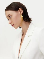 Patrizia Pepe Kolczyki 8J1718/M052-Y225 Złoty. Żółte kolczyki Patrizia Pepe, metalowe. Za 399.99 zł.