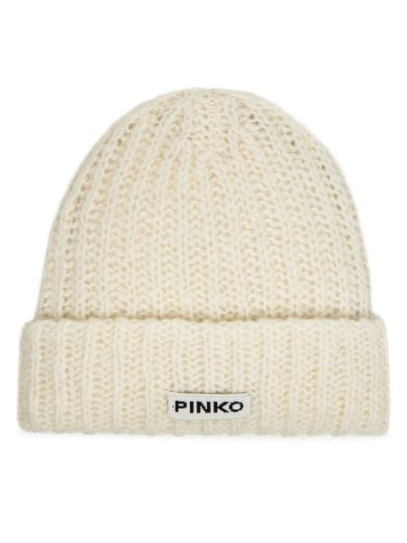 PINKO Czapka 105989 A2Z2 Écru. Białe czapki zimowe Pinko, bez wzorów, z poliesteru. Za 429.99 zł.