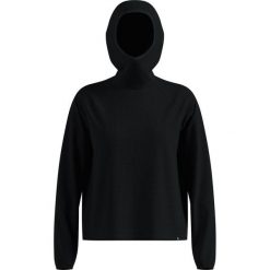 Bluza z kapturem Odlo Mid layer hoody CUBIC. Czarne bluzy ODLO, l, bez wzorów, z materiału, bez ramiączek, z kapturem. Za 225.49 zł.