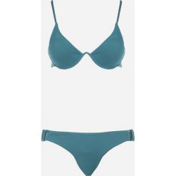 Ciemnozielone Bikini Hellele. Zielone bikini Born2be, bez wzorów, z tkaniny, eleganckie. W wyprzedaży za 83.99 zł.