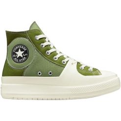 Trampki Converse Chuck Taylor All Star Construct, Dla obu płci. Zielone buty sportowe lifestyle Converse, bez wzorów, bez zapięcia. W wyprzedaży za 390.00 zł.