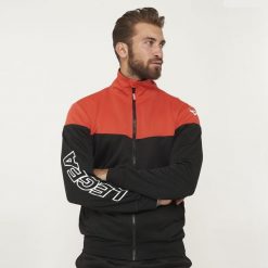 Kurtka Ontario Senior do biegania i aktywności outdoor czarno-koralowa. Czarne kurtki do biegania LEGEA, l, bez wzorów, z bawełny, bez kaptura, do biegania. Za 92.00 zł.