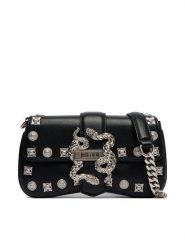 Just Cavalli Torebka 80RA4BA7 ZSE07 Czarny. Czarne kopertówki Just Cavalli, bez wzorów, ze skóry, wizytowe, bez dodatków. Za 829.99 zł.