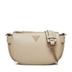 Torebka Guess. Brązowe listonoszki Guess, z aplikacjami, bez dodatków. Za 299.99 zł.