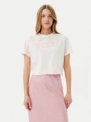 Guess T-Shirt V5GI19 I3Z14 Różowy Regular Fit. Czerwone t-shirty Guess, l, z aplikacjami, z bawełny, bez kołnierzyka, bez ramiączek. Za 139.99 zł.