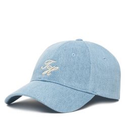 Czapka z daszkiem Tommy Hilfiger. Niebieskie czapki z daszkiem Tommy Hilfiger, bez wzorów. Za 149.99 zł.