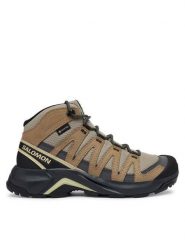 Salomon Trekkingi X-ADVENTURE RECON MID GORE-TEX L49219000 Brązowy. Brązowe buty trekkingowe Salomon, z gore-texu, bez zapięcia. Za 649.99 zł.