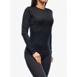 Bluza termoaktywna damska Sensor Merino Air Tee LS. Czarne bielizna termoaktywna damska Sensor, na zimę, bez wzorów, bez kaptura, narciarskie. Za 286.99 zł.