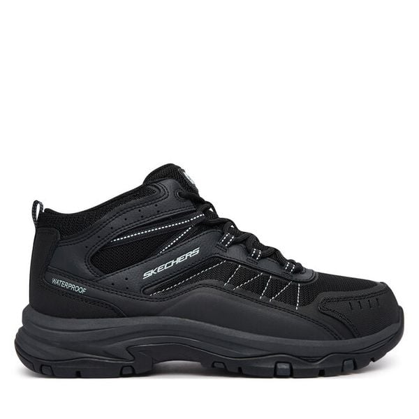 Trekkingi Skechers. Czarne buty trekkingowe Skechers, bez zapięcia. Za 479.99 zł.