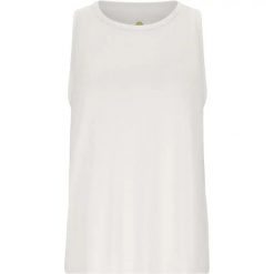 Damski tank top Athlecia Haze. Białe topy Athlecia, bez wzorów, sportowe, bez kołnierzyka, bez ramiączek. Za 189.50 zł.