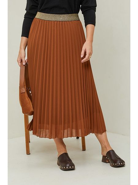 Curvy Lady Spódnica w kolorze karmelowym rozmiar: 40/42. Brązowe spódnice Curvy Lady, bez wzorów, klasyczne, maxi. Za 146.95 zł.