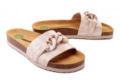 DR. BRINKMANN 700336-08 beige, klapki damskie. Brązowe klapki Dr. Brinkmann, bez wzorów, bez obcasa, bez zapięcia. Za 234.90 zł.