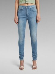 G-Star Dżinsy - Skinny fit - w kolorze błękitnym rozmiar: W26/L30. Niebieskie jeansy G-Star, l, z aplikacjami, klasyczne. Za 210.32 zł.