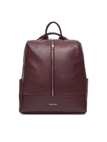 Lasocki Plecak C-LSK-L-011-08 Bordowy. Czerwone plecaki Lasocki, bez wzorów, z materiału, bez dodatków. Za 199.99 zł.