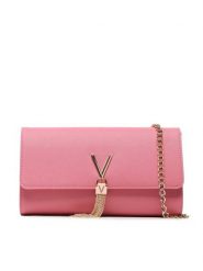 Valentino Torebka Divina Sa VBS1IJ01 Różowy. Czerwone kopertówki Valentino, bez wzorów, ze skóry, wizytowe, bez dodatków. Za 189.99 zł.