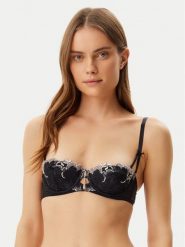 Guess Biustonosz z fiszbiną O5GC10 KCQ80 Czarny. Czarne biustonosze Guess, z aplikacjami, z materiału. Za 249.99 zł.