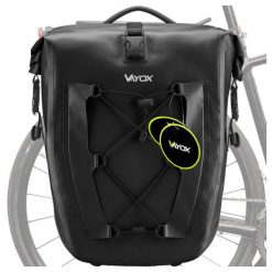Torba rowerowa na bagażnik VAYOX VA0353 boczna wodoodporna 27L. Czarne torebki klasyczne VAYOX, bez wzorów, z gumy, sportowe, bez dodatków. Za 229.00 zł.