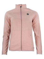 Peak Mountain Kurtka polarowa "Afonor" w kolorze jasnoróżowym rozmiar: L. Różowe kurtki Peak Mountain, l, z aplikacjami, z materiału, bez kaptura. Za 65.54 zł.