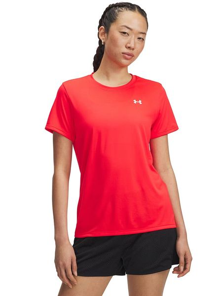 Under Armour Koszulka funkcyjna w kolorze czerwonym rozmiar: S. Czerwone t-shirty sportowe Under Armour, s, bez wzorów, z materiału, bez ramiączek, outdoorowe. Za 87.40 zł.