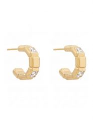 Guess Kolczyki JUBE06 183JW Złoty. Żółte kolczyki Guess, metalowe. Za 189.99 zł.