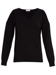 MOSS COPENHAGEN Sweter "Zaida Rachelle" w kolorze czarnym rozmiar: S/M. Czarne swetry Moss Copenhagen, m, bez wzorów, z wiskozy, klasyczne, bez ramiączek. Za 83.62 zł.