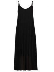 Sublevel Sukienka w kolorze czarnym rozmiar: M/L. Czarne sukienki Sublevel, l, bez wzorów, bez kołnierzyka, bez ramiączek, midi, rozkloszowane. Za 114.95 zł.