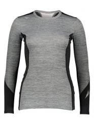 Mizuno Koszulka funkcyjna "Virtual Body G2 Crew" w kolorze szaro-czarnym rozmiar: XS. Czarne t-shirty sportowe Mizuno, xs, bez wzorów, bez ramiączek, outdoorowe. Za 61.46 zł.