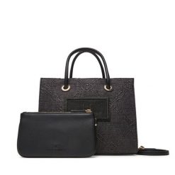 Torebka Elisabetta Franchi. Czarne torebki klasyczne Elisabetta Franchi, bez wzorów, klasyczne, bez dodatków. Za 1,679.00 zł.