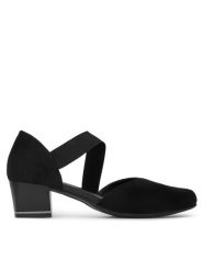 Lasocki Czółenka RST-FLEX-48 Czarny. Czarne czółenka Lasocki, bez wzorów, z materiału, bez obcasa, bez zapięcia. Za 179.99 zł.
