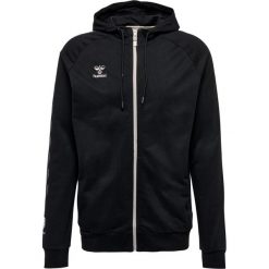 Damska bawełniana bluza z kapturem zapinana na zamek Hummel Move Grid. Czarne bluzy Hummel, s, bez wzorów, z bawełny, sportowe, bez ramiączek, z kapturem. W wyprzedaży za 269.50 zł.