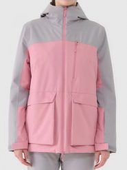 4F Kurtka narciarska w kolorze jasnoróżowo-szarym rozmiar: M. Różowe kurtki narciarskie 4f, m, bez wzorów, bez kaptura, narciarskie. Za 270.39 zł.