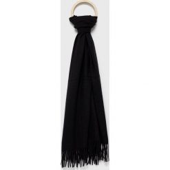 Answear Lab szalik z kaszmirem Cashmere Blend kolor czarny gładki. Czarne szaliki i kominy Answear Lab, bez wzorów, z kaszmiru. Za 129.99 zł.