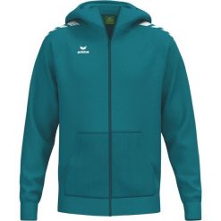 Kurtka z kapturem Erima Cmpt Wings Blue Junior. Niebieskie kurtki 575 FACTORY, m, bez wzorów, z materiału, z kapturem. Za 213.50 zł.
