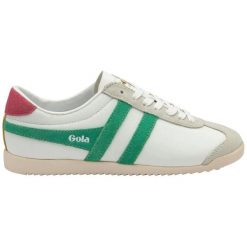 Damskie zamszowe buty sportowe Gola Bullet Pure. Białe buty treningowe Gola, bez wzorów, z zamszu, bez zapięcia. Za 402.00 zł.