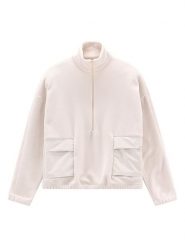 Jeanne Baret Bluza polarowa "Rochefort" w kolorze kremowym rozmiar: 40. Brązowe bluzy bez kaptura Jeanne Baret, bez wzorów, z polaru. Za 285.49 zł.