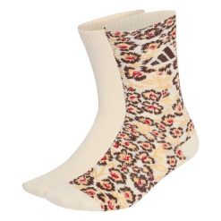 SKARPETY ADIDAS FARM 2PP. Brązowe skarpetki adidas, bez wzorów, z bawełny. Za 89.95 zł.