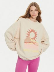 Roxy Bluza Lineup ERJFT04865 Beżowy Relaxed Fit. Brązowe bluzy Roxy, xs, bez wzorów, z bawełny, bez ramiączek, bez kaptura. Za 139.99 zł.