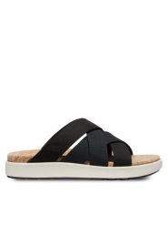 Keen Klapki 1027276 Czarny. Czarne klapki Keen, bez wzorów, z materiału, bez obcasa, bez zapięcia. Za 359.99 zł.