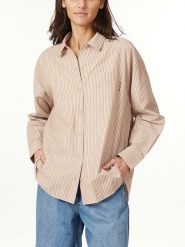 Scotch & Soda Koszula w kolorze jasnobrązowym rozmiar: L. Brązowe koszule Scotch & Soda, l, bez wzorów, bez kołnierzyka, bez ramiączek. Za 136.45 zł.