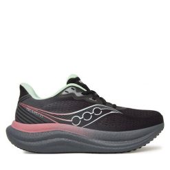 Buty do biegania Saucony. Czarne buty do biegania Saucony, bez wzorów, bez zapięcia, do biegania. Za 829.99 zł.