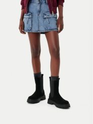 G-Star Raw Sztyblety EO-YASEMIN-70861S Czarny. Czarne botki G-Star, bez wzorów, ze skóry, retro, bez obcasa, na płaskiej podeszwie, bez zapięcia. Za 479.99 zł.
