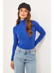 Soft Cashmere Golf w kolorze niebieskim rozmiar: 38/40. Niebieskie swetry Soft Cashmere, bez wzorów, z kaszmiru, klasyczne, bez ramiączek. Za 126.95 zł.