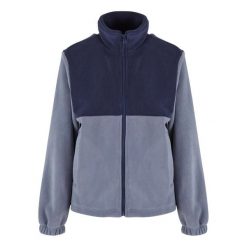 Dwuwarstwowa Bluza Polarowa Dla Kobiet. Niebieskie bluzy bez kaptura Urban Classics, na zimę, s, bez wzorów, z polaru. Za 187.99 zł.