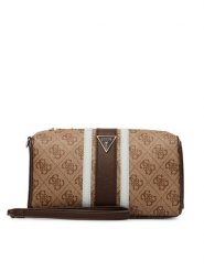 Guess Kosmetyczka PW7572 P6352 Brązowy. Brązowe torebki klasyczne Guess, z aplikacjami, ze skóry, bez dodatków. Za 264.99 zł.