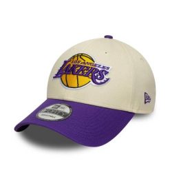 Czapka New Era 9Forty Los Angeles Lakers. Białe czapki z daszkiem New Era, bez wzorów, z bawełny, klasyczne. Za 168.00 zł.