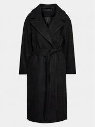 Gina Tricot Płaszcz przejściowy 20609 Czarny Regular Fit. Czarne płaszcze Gina Tricot, l, bez wzorów, z syntetyku, bez kaptura. Za 289.99 zł.