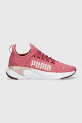 Puma buty do biegania Softride Premier Slip-On 376660 kolor różowy. Czerwone buty do biegania Puma, bez wzorów, z gumy, bez zapięcia, do biegania. W wyprzedaży za 264.99 zł.