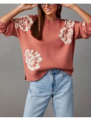 Milan Kiss Sweter w kolorze jasnoróżowym rozmiar: XL. Różowe swetry Milan Kiss, xl, bez wzorów, z bawełny, bez ramiączek. Za 176.50 zł.