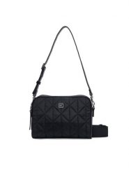 Calvin Klein Torebka Emblem Aop Jacquard Bucket LV04F3648G Czarny. Czarne listonoszki Calvin Klein, bez wzorów, z materiału, bez dodatków. Za 409.99 zł.